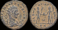 Roman antoninianus Probus AE antoninianus emperor receiving globe from Jupiter -