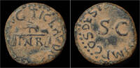 Roman quadrans Claudius AE quadrans