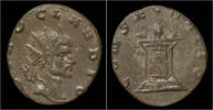 Roman antoninianus Divo Claudius II Gothicus billon antoninianus flaming altar