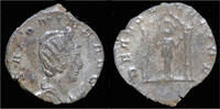 Roman antoninianus Salonina AR antoninianus Goddess within tetrastyle temple -