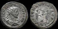 Roman antoninianus Probus AE antoninianus emperor receiving globe from Jupiter -