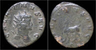 Roman antoninianus Gallienus billon antoninianus goat walking left