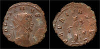 Roman antoninianus Gallienus billon antoninianus Uberitas standing left
