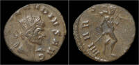 Roman antoninianus Claudius II Gothicus billon antoninianus Mars advancing right
