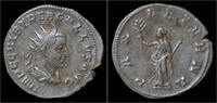 Roman antoninianus Trebonianus Gallus AR antoninianus Pax standing left