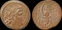 Seleucid Kingdom AE17 Seleucid Kingdom Tryphon AE18 Boeotian helmet -