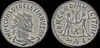 Roman antoninianus Diocletian AE antoninianus Diocletian standing right -