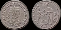 Roman antoninianus Probus AE antoninianus emperor receiving Victory on globe from Jupiter -