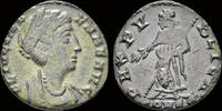 Roman AE nummus Helena, Augusta AE nummus Pax standing left -