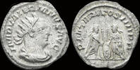 Roman 253-260AD Valerian I AR antoninianus Valerian and Gallienus facing each other VF+