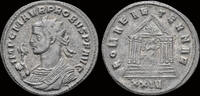 Roman AEantoninianus Probus AE antoninianus Roma seated in temple -