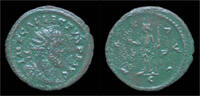 Roman antoninianus Allectus AE antoninianus Pax standing left -