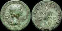 Roman AE dupondius Trajan AE dupondius Felicitas standing left -
