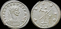 Roman silvered antoninianus Probus silvered antoninianus Pax standing left -