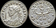 Roman antoninianus Probus silvered antoninianus Sol driving quadriga -