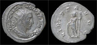 Roman antoninianus Volusian AR antoninianus Virtus standing left