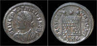 Roman AE3 Constantinus II silvered AE3 campgate