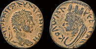 Mesopotamia AE17 Mesopotamia Edessa Elagabalus AE17 bust of Tyche left -