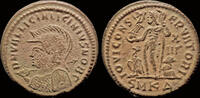 Roman AE follis Licinius II, as Caesar AE follis Jupiter standing left -