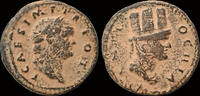 Seleucis and Pieria AE semis Syria Seleucis and Pieria Titus, as Caesar AE semis bust of Tyche -