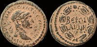 Syria AE19 Syria Cyrrhestica Beroea Trajan AE19 legend in wreath -