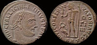 Roman follis Licinius I AE follis Jupiter standing left -