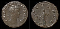 Roman antoninianus Claudius II Gothicus billon antoninianus Salus standing left