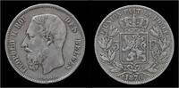 Belgium 5 frank Belgium Leopold II 5 frank 1870 -