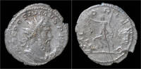 Roman antoninianus Postumus AR antoninianus Victory walking left