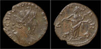 Roman antoninianus Victorinus billon antoninianus Salus standing right