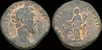sestertius 138-161AD Roman Antoninus Pius AE sestertius Aequitas standing left VF+