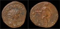Roman antoninianus Tetricus I billon antoninianus Spes advancing left