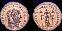 Roman follis Maximian Herculius, as Augustus AE follis Fides with standard -