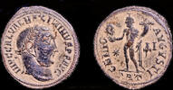 Roman follis Maximinus II Daia AE follis Genius standing left -