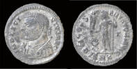 Roman AE3 Licinius I silvered AE3 Jupiter standing left -