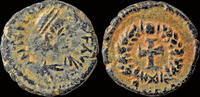 Roman AE nummus Theodosius II AE nummus cross -