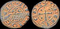 Crusader AE denier Crusader Principality of Antioch Raymond of Poitiers AE denier -