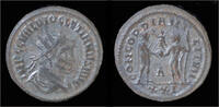 Roman antoninianus Diocletian silvered antoninianus Diocletian standing right -