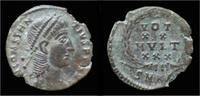Roman AE14 Constantius II AE follis -