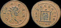 Roman antoninianus Divus Carus AE antoninianus Consecratio -