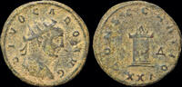 Roman antoninianus Divus Carus AE antoninianus Consecratio -