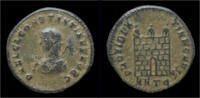 Roman follis Constantine II Ae follis campgate -