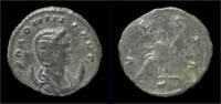 Roman 254-268AD Salonina billon antoninianus Vesta seated left VF+