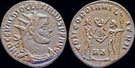 Roman radiate Diocletian AE radiate Diocletian standing right -