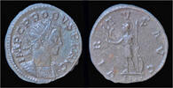 Roman antoninianus Probus billon antoninianus Virtus standing left -
