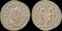 Roman antoninianus Salonina billon antoninianus Gallienus receiving Victory from Roma -