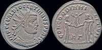 Roman antoninianus Diocletian AE antoninianus emperor standing right -