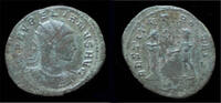 Roman antoninianus Aurelian silvered antoninianus Aurelian on right -