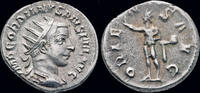 Roman AR antoninianus Gordian III AR antoninianus Sol standing left -