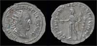 Roman antoninianus Trajan Decius AR antoninianus Genius standing left. -